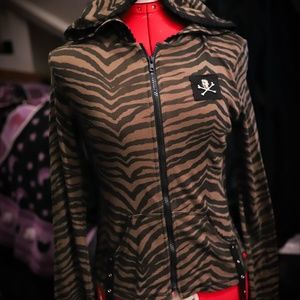 TRIPP nyc Beach Hoodie Zip Shirt